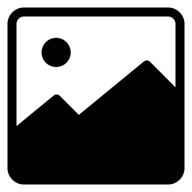 Beyaz arkaplanda izole edilmiş galeri sembolü vektör çizimi