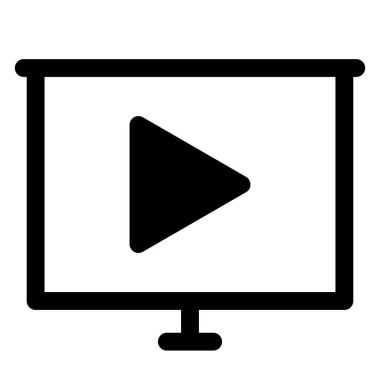 Beyaz arkaplanda izole edilmiş yan görüntü glyph ikon vektör çizimi