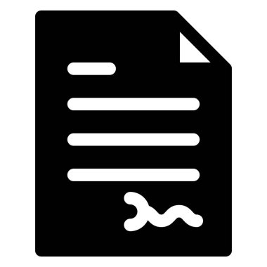 beyaz arkaplanda izole edilmiş sözleşmeli glyph ikon vektör çizimi