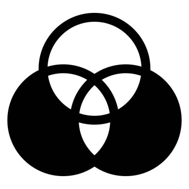 rgb glyph simge vektör çizimi beyaz arkaplanda izole edildi