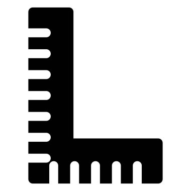 I kare glyph simge vektör çizimi beyaz arkaplanda izole