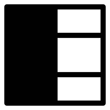 Beyaz arkaplanda izole edilmiş yerleşim sembolü vektör illüstrasyonu