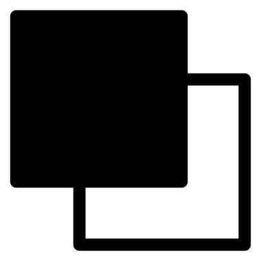 beyaz arkaplanda izole edilmiş katman kabartma simgesi vektör çizimi