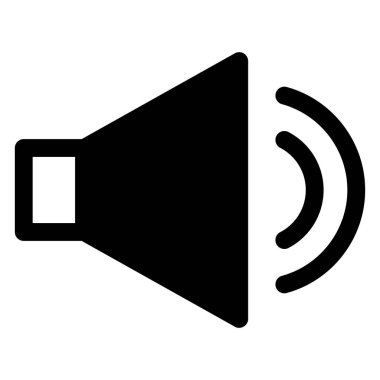 hacim simgesi vektör çizimi beyaz arkaplanda izole edildi