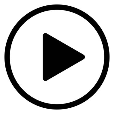 Beyaz arkaplanda izole edilmiş glyph ikon vektör resimlemesini çal