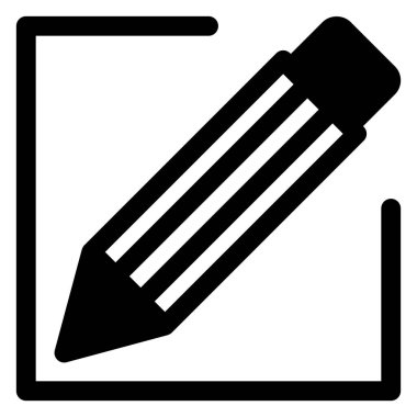 kalem sembolü vektör çizimi beyaz arkaplanda izole edildi