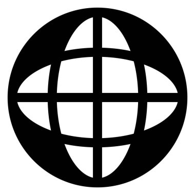 beyaz arkaplanda izole edilmiş ağ sembolü vektör illüstrasyonu