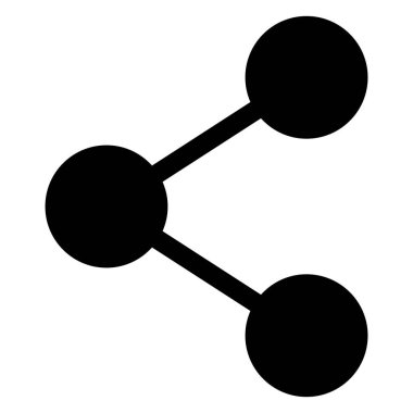 link glyph simgesi vektör çizimi beyaz arkaplanda izole edildi