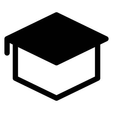 diploma sembolü vektör çizimi beyaz arkaplanda izole edildi