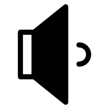 hacim simgesi vektör çizimi beyaz arkaplanda izole edildi