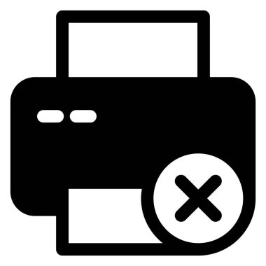 beyaz arkaplanda izole edilmiş glyph ikon vektör illüstrasyonunu yazdır