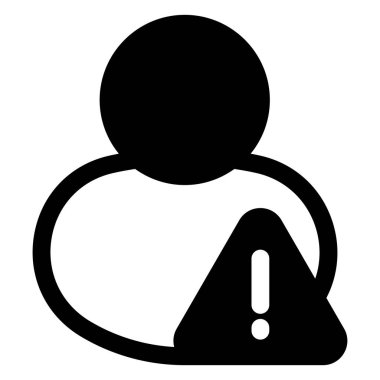 beyaz arkaplanda izole edilmiş avatar sembolü vektör çizimi