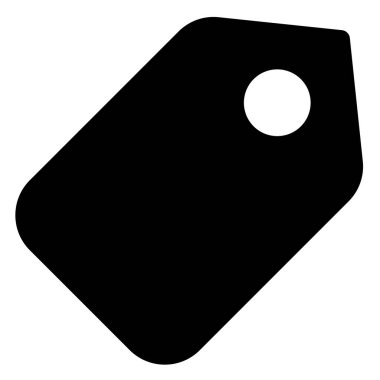 etiket sembolü vektör çizimi beyaz arkaplanda izole edildi