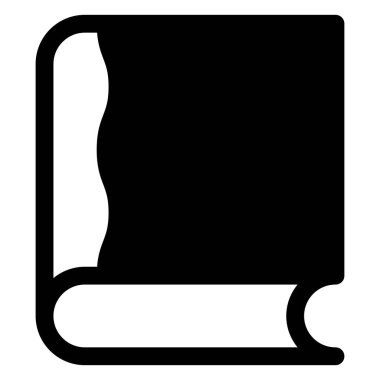 kitap kabartma simgesi vektör çizimi beyaz arkaplanda izole edildi