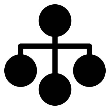 beyaz arkaplanda izole edilmiş ağ sembolü vektör illüstrasyonu