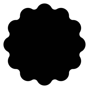 Beyaz arkaplanda izole edilmiş rozet sembolü vektör çizimi