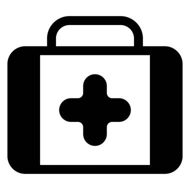 kit glyph simgesi vektör çizimi beyaz arkaplanda izole edildi