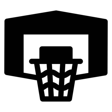 Basketbol sembolü vektör çizimi beyaz arkaplanda izole edildi