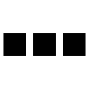 Beyaz arkaplanda izole edilmiş daha fazla glyph simgesi vektör çizimi