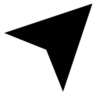 Beyaz arkaplanda izole edilmiş glyph ikon vektör illüstrasyonunu gönder