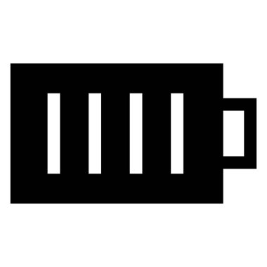 pil simgesi vektör çizimi beyaz arkaplanda izole edildi