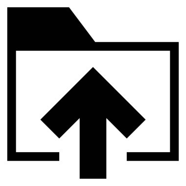 beyaz arkaplanda izole edilmiş dizin sembolü vektör illüstrasyonu