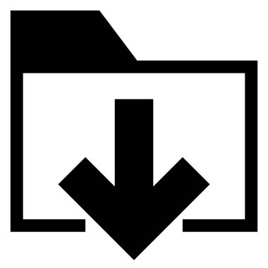 beyaz arkaplanda izole edilmiş dizin sembolü vektör illüstrasyonu