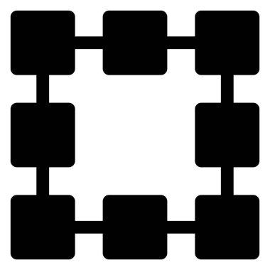 Beyaz arkaplanda izole edilmiş glyph ikon vektör resimlemesini dönüştür