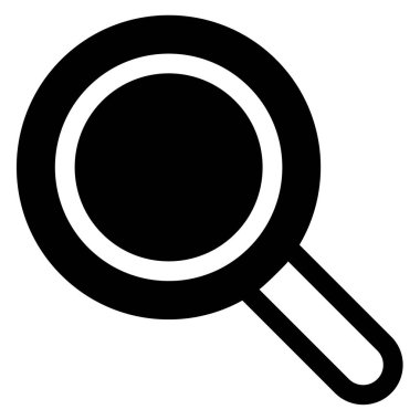 zoom glyph simge vektör çizimi beyaz arkaplanda izole edildi