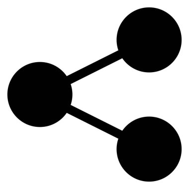 Beyaz arkaplanda izole edilmiş glyph ikon vektör illüstrasyonunu dağıt