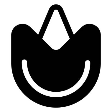 beyaz arkaplanda izole edilmiş çiçek sembolü vektör çizimi