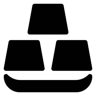 Beyaz arkaplanda izole edilmiş altın sembol vektör çizimi