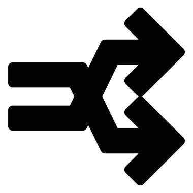 Rastgele simge simgesi vektör çizimi beyaz arkaplanda izole edildi