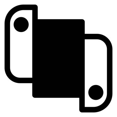 beyaz arkaplanda izole edilmiş konsol sembolü vektör çizimi