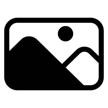 resim sembolü vektör çizimi beyaz arkaplanda izole edildi