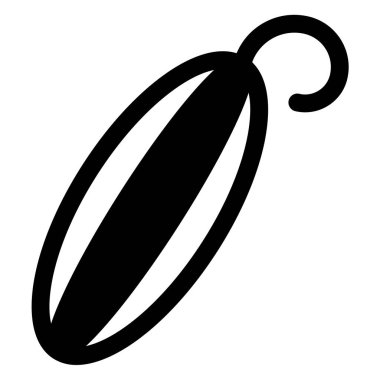 salatalık kabartma simgesi vektör çizimi beyaz arkaplanda izole edildi