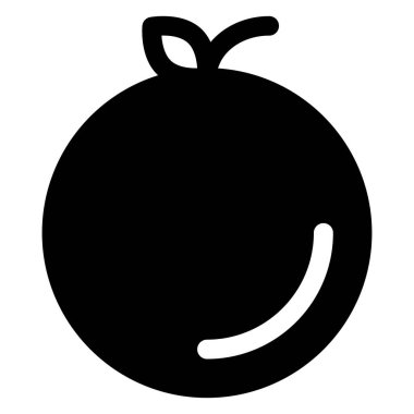 Beyaz arkaplanda izole edilmiş turunçgil sembolü vektör çizimi