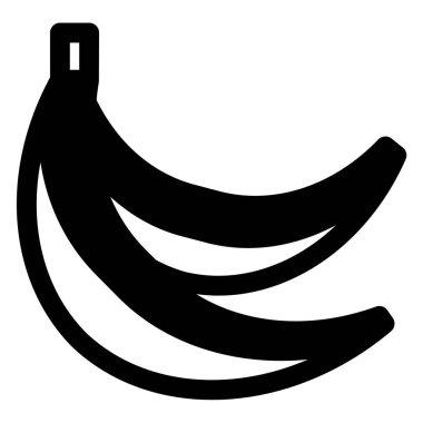 muz sembolü vektör çizimi beyaz arkaplanda izole edildi