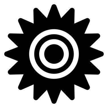 beyaz arkaplanda izole edilmiş glyph simgesi vektör çizimi ayarlanıyor