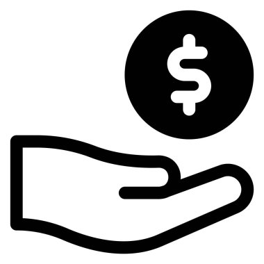 hayır glyph i simge vektör çizimi beyaz arkaplanda izole