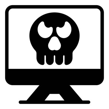 bilgisayar sembolü vektör çizimi beyaz arkaplanda izole edildi