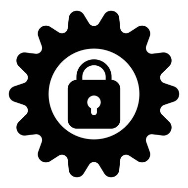 beyaz arkaplanda izole edilmiş glyph simgesi vektör çizimi ayarlanıyor