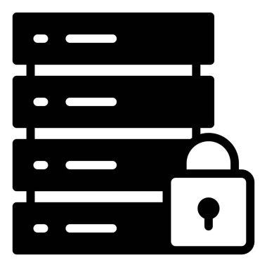 veritabanı sembolü vektör çizimi beyaz arkaplanda izole edildi