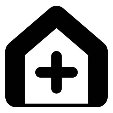 Beyaz arkaplanda izole edilmiş glyph simgesi vektör illüstrasyonu ekle