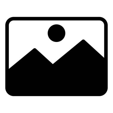 resim sembolü vektör çizimi beyaz arkaplanda izole edildi