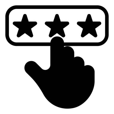 beyaz arkaplanda izole edilmiş glyph simgesi vektör çizimi