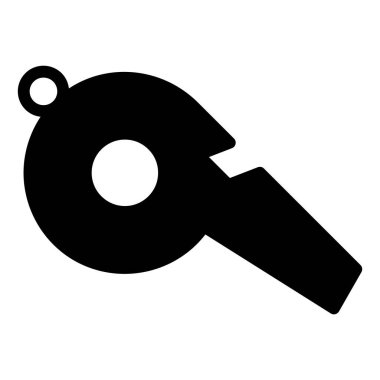 Beyaz arkaplanda ıslık simgesi vektör illüstrasyonuName