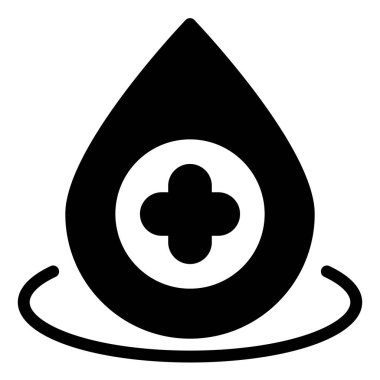 konum glyph simgesi vektör çizimi beyaz arkaplanda izole edildi