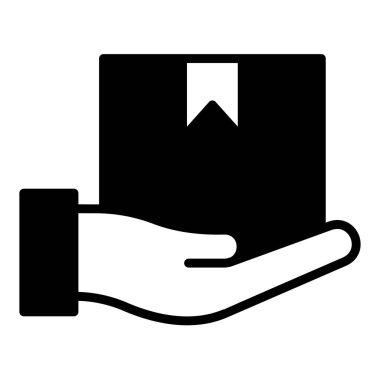 beyaz arkaplanda izole edilmiş glyph ikon vektör çizimi