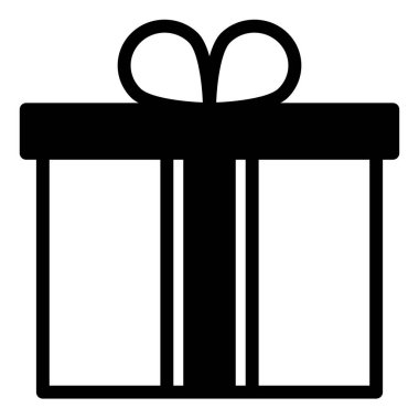 hediye sembolü vektör çizimi beyaz arkaplanda izole edildi